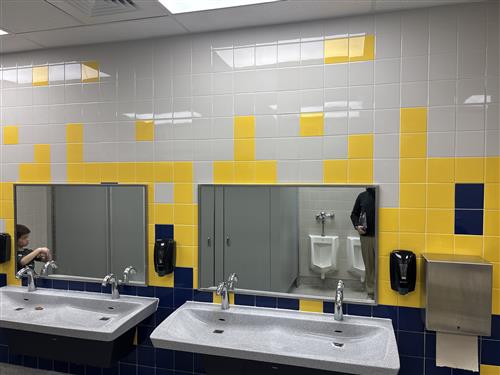 restrooms